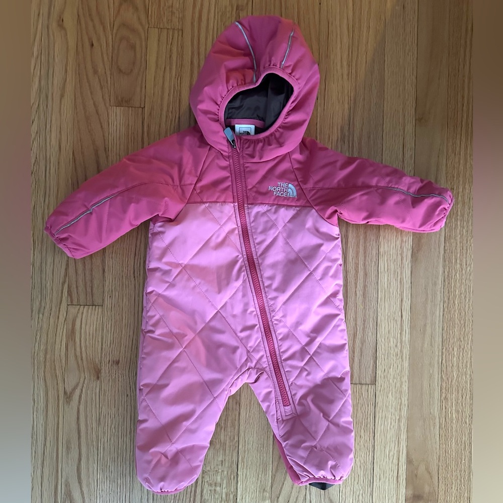 Baby girl North Face baby snowsuitt bunting